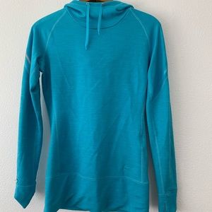 Women’s Nike Dri Fit Blue Cowl Sweater SZ S